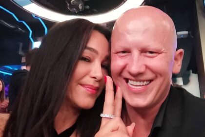 Marcus Kitzmann mit Verena Pooth auf der Grand-Prix-Afterparty im Jimmy'z Monte-Carlo (Archivbild; Copyright: Renditelift)